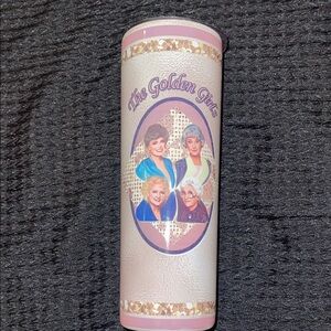 Source Unknown Pink and Cream 'The Golden Girls' Tumbler